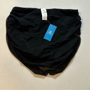 Cupshe Black Mesh Swim Skirt Bottom Cover-Up Size Small NWT